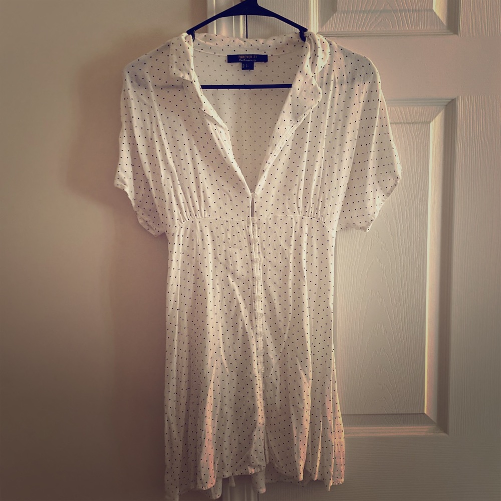 Cute beach summer style dress polka dot